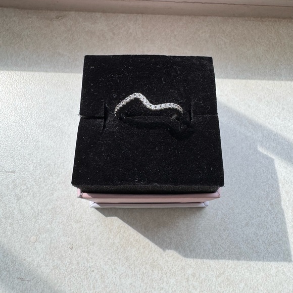Pandora Jewelry - Pandora Sparkle Silver Wave Ring